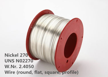 นิกเกิล 270 / UNS N02270 ฟอยล์โลหะพิเศษระดับไฮเอนด์ / ลวดสำหรับชิ้นส่วนอิเล็กทรอนิกส์